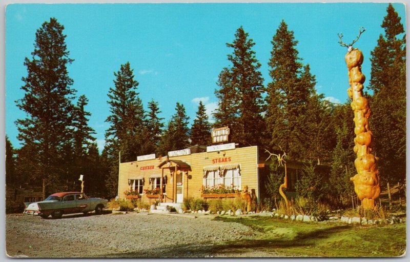 Junction Coffee Counter Radium BC British Columbia Dining Unused Postcard H62