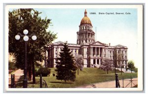 Postcard CO State Capitol Denver Colorado Vintage Standard View Card