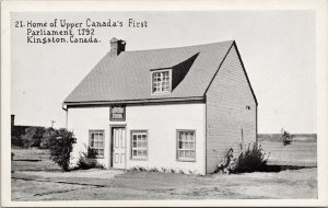 Upper Canada's First Parliament 1792 Kingston ON Ontario Unused Postcard F33