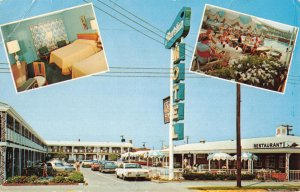 1960's Plantation Motel Virginia Beach VA. Multi-View Postcard 2R5-337