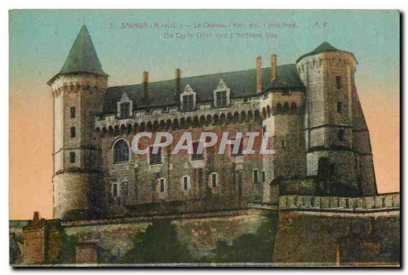 Old Postcard Saumur M and L Le Chateau