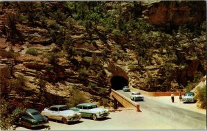 East Entrance Zion Mt Carmel Highway Utah One Mile Tunnel C1950s Retro Cars PC