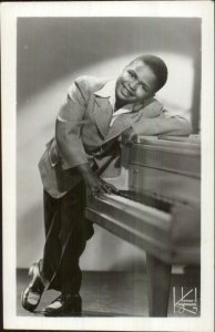 Black Americana Child Performer Piano Frank Sugar Chile Robinson RPPC Postcard