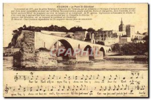 Old Postcard Pont St Benezet Avignon