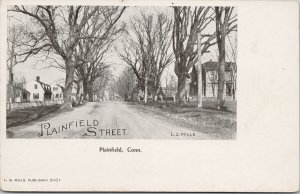 Plainfield CT Plainfield Street Unused LS Mills Postcard F34