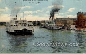 Steamboats in La Crosse Harbor - Wisconsin