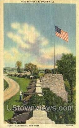 Flag Bastilon in Fort Ticonderoga, New York