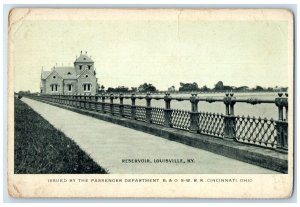 1910 Scenic View Reservoir Lake Building Louisville Kentucky KY Vintage Postcard