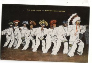 Postcard Native American The Ghost Dance Koshare Indian Dancers