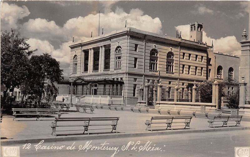 D37/ Monterrey N.L. Mexico Foreign Postcard c1930s Casino de Monterrey