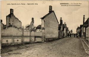 CPA SOMMESOUS-La Grande Rue devastée par le Bombardement (490538)