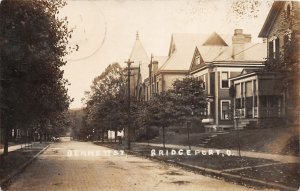 J28/ Bridgeport Ohio RPPC Postcard c10 Freter Brothers Bennett Homes 203