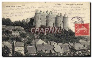 Old Postcard Luynes The Chateau And The Village