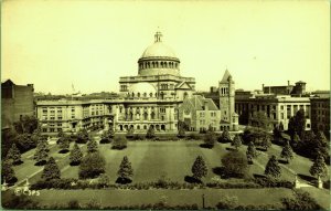 RPPC First Church Christ Scientist Boston Massachusetts Real Photo Postcard