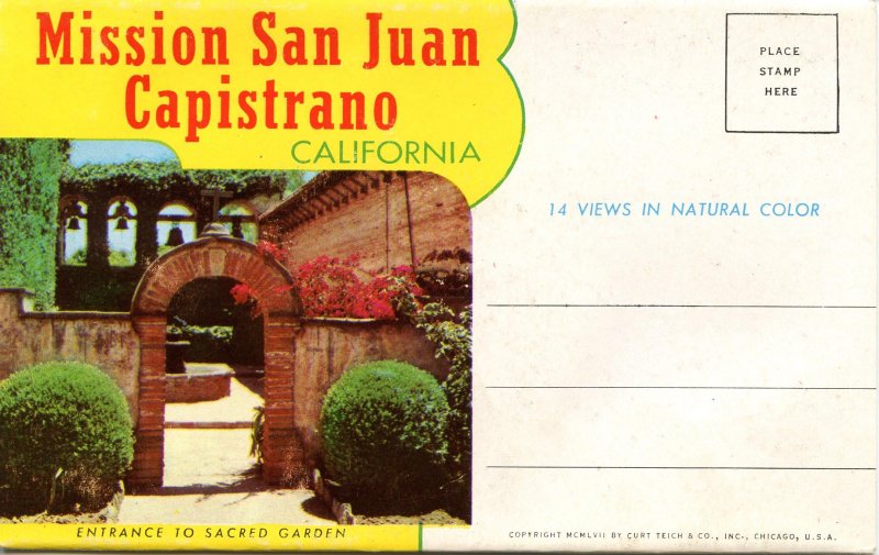 Folder - California. Mission San Juan Capistrano      (14 Views)