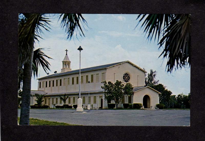 CUBA US Navy Naval Station Chapel Church Guantanamo Bay Military Postcard