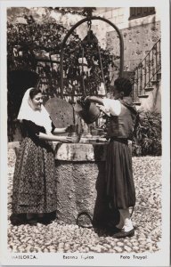 Spain Mallorca Escena Topica Vintage RPPC C171