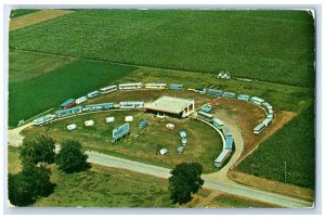 c1960 Aerial View Quality Trailer Sales Exterior Sioux Center Iowa IA Postcard