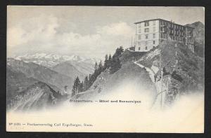 Stanserhorn Hotel on Bernese Alps Switzerland Unused c1904