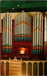 Vtg St Paul's Lutheran Church Pipe Organ Serbin Texas TX Postcard