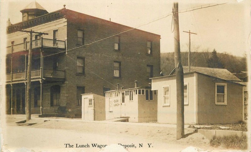 RPPC  New York Deposit Lunch Wagon occupation 23-5870
