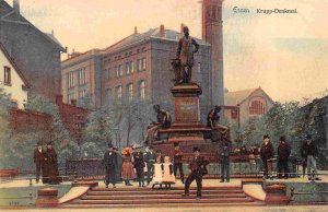 Krupp Denkmal Essen Germany 1907 postcard