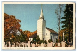 c1920's Caroline Church Of Brookhaven Setauket Long Island LI Unposted Postcard