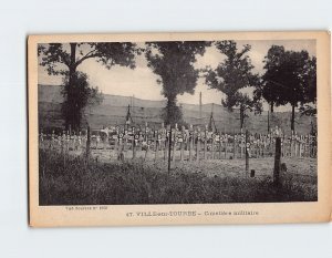 Postcard Cimetière militaire Ville sur Tourbe France