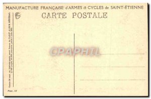 Postcard Old Bike Cycle Cycling Manufacture d & # 39Armes and Saint Etienne C...