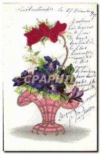 Old Postcard Fantasy Flowers