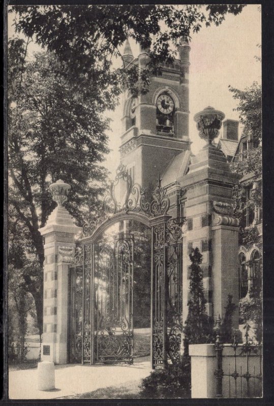 College Hall and the Grecourt Gates,Smith College,Northampton,MA