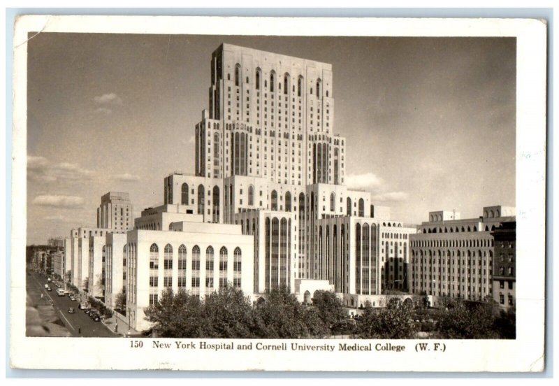 1942 New York Hospital Cornell University Medical College RPPC Photo Postcard