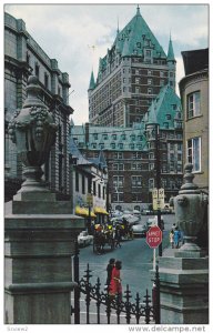 View of Frontenac Castle, Fort Street, QUEBEC CITY, Quebec, Canada, 40-60´s