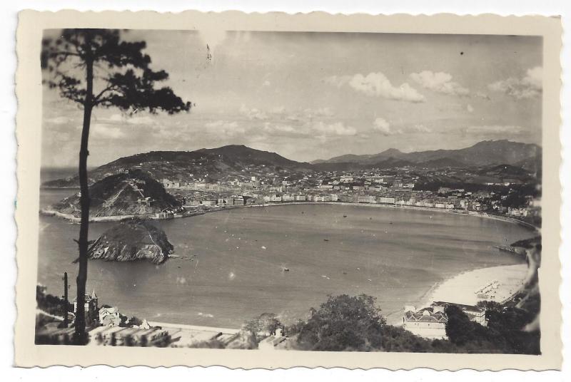 RPPC Spain San Sebastian from Iguedo Real Photo 1960