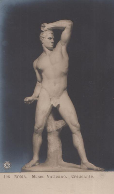 Creucante Roma Museo Vaticano Antique Italian Statue Sculpture Postcard