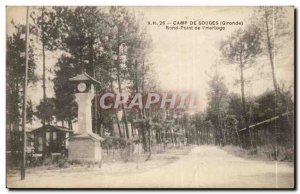 Camp Souges Old Postcard roundabout of & # 39horloge