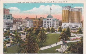 Rhode Island Providence City Hall And Providence Biltmore Hotel