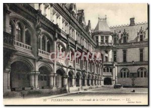 Old Postcard Pierrefonds Colonnade of the Honor Court
