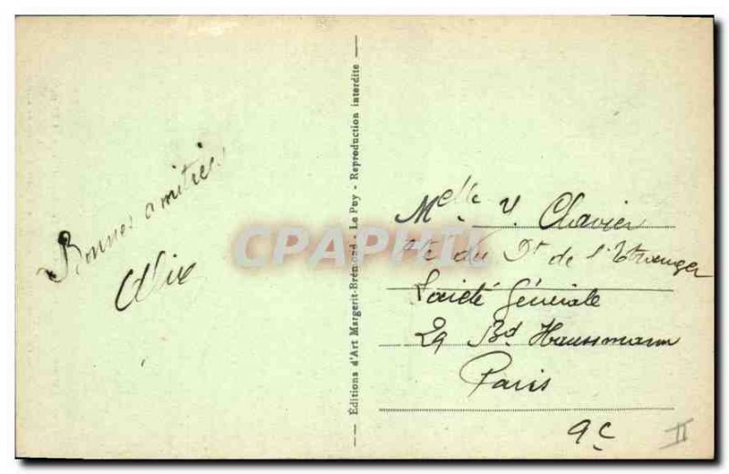 Old Postcard Le Puy The Descent Rochetaillade