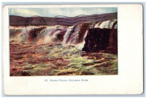 c1910 Celilo Falls Columbia River Eugene Oregon OR Posted Waterfall Postcard