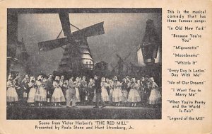 Victor Herbert's The Red Mill New York, USA Theater Unused 