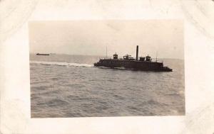 Kingston New York Military Navy Battleship Real Photo Antique Postcard J65768