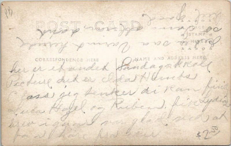 RPPC Sunday School Class Young Children c1910 Postcard V10