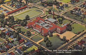 Bosse High School and Enlow Field Completed in 1924 - Evansville, Indiana IN