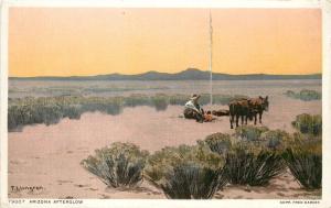 1907-1915 Fred Harvey Phostint Postcard Arizona Afterglow Scenic A/S F Lungren