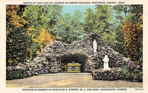 Grotto of Our Lady of Lourdes of Shrine Grounds Marywood, Ohio OH