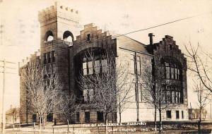 East Chicago Indiana Harrison High School Real Photo Antique Postcard K105105