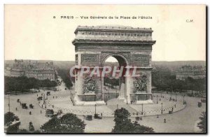 Paris - 8 - Vue Generale Place de l & # 39Etoile - Old Postcard