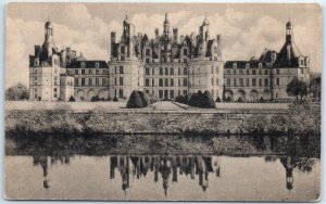 Postcard - North Façade, Château de Chambord, France