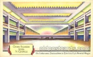 Grand Ballroom Hotel, Brooklyn, New York, USADance Ballroom Postcard